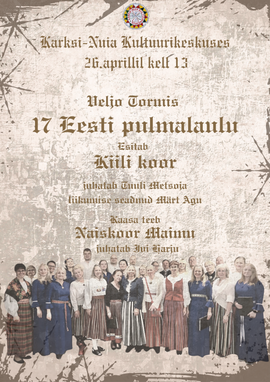 Koorikontsert, Veljo Tormis 17 Eesti pulmalaulu